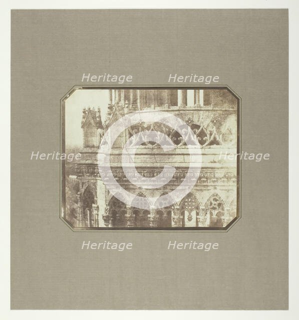 One of the Towers of Orleans Cathedral, as Seen from the Opposite Tower, June 21, 1843. Creator: William Henry Fox Talbot.