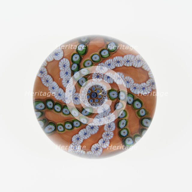 Paperweight, France, c. 1845/60. Creator: Saint-Louis Glassworks.