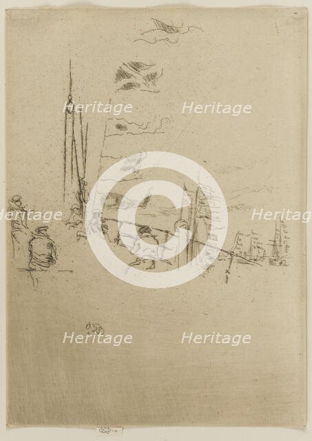 Bunting, 1887. Creator: James Abbott McNeill Whistler.