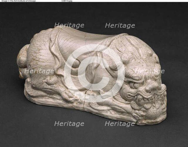 Lion-Shaped Pillow, Probably Northern Song or Jin dynasty, 11th/13th Century. Creator: Unknown.