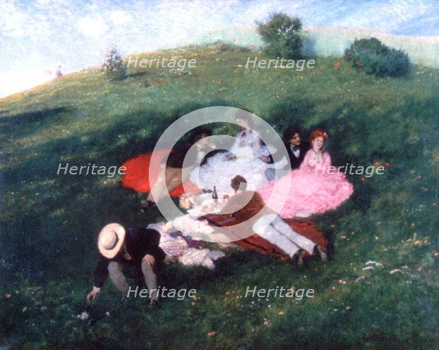 'Picnic in May', 1873. Artist: Pal Szinyei Merse