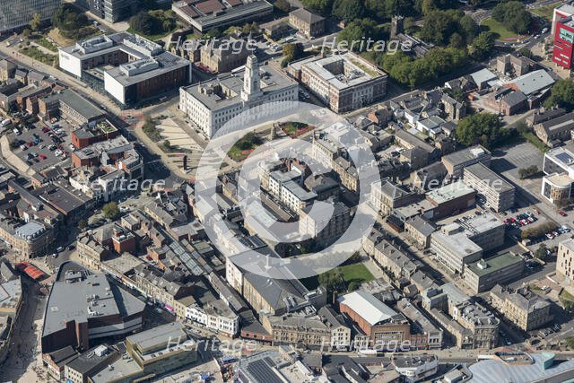 Barnsley Town Hall and Eldon Street High Street Heritage Action Zone, Barnsley, 2020. Creator: Damian Grady.