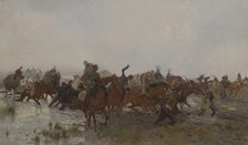 Cossacks in the Marsh, between 1881-1887. Creator: Jozef Chelmonski.