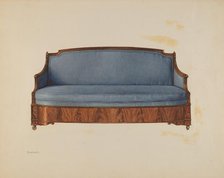 Sofa, c. 1937. Creator: Ernest Busenbark.
