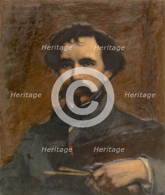 The Painter Joseph Lies, 1866. Creator: Charles Verlat.