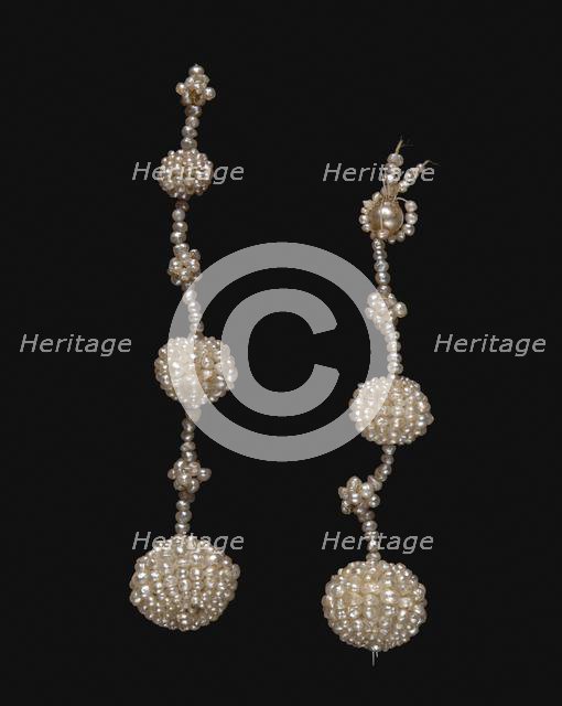 Pair of Earrings (Parure), c. 1850. Creator: Unknown.
