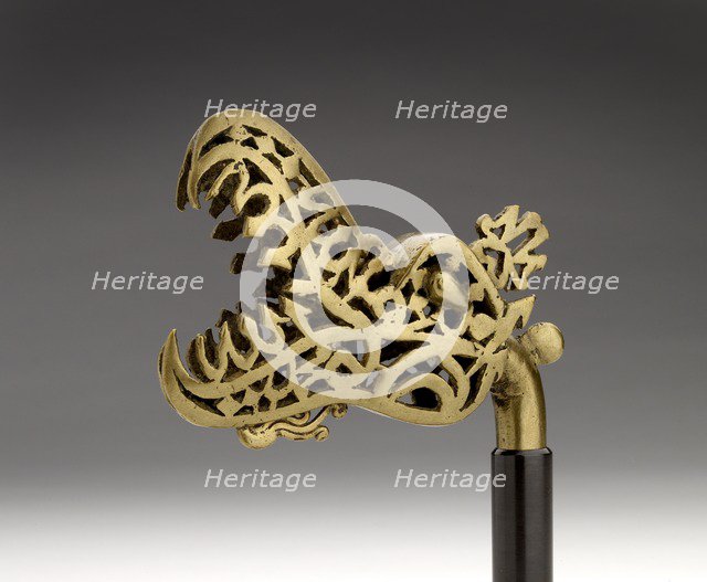 Calligraphic dragon head, 1650-1750. Artist: Unknown.