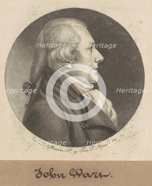 John Wart, 1798. Creator: Charles Balthazar Julien Févret de Saint-Mémin.
