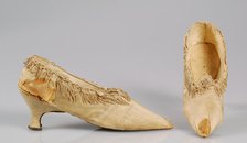 Slippers, French, 1790-95. Creator: Unknown.