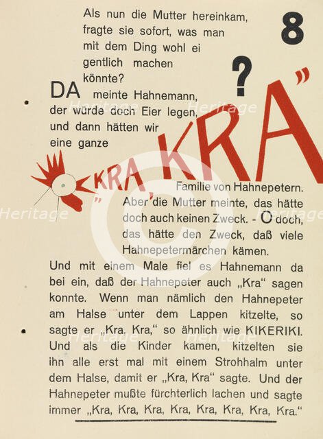 Hahne Peter, 1924. Creator: Schwitters, Kurt (1887-1948).
