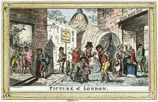 'Picture of London', 1820. Artist: George Cruikshank.