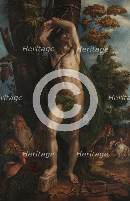 The Martyrdom of Saint Sebastian, 1575. Creator: Campi, Antonio (c. 1522-1587).