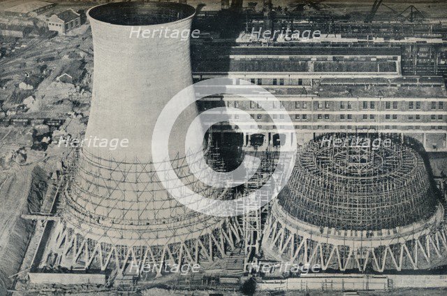 Electrical Power Station at Water Orton, Hams Hall, near Birmingham, 1928. Artist: Unknown