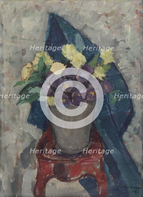 Flower arrangement, 1916. Creator: Niels Hansen.