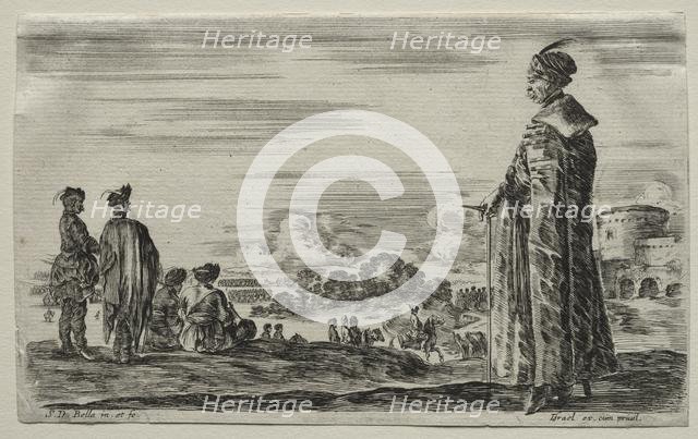 Various Figures and Landscapes: A Group of Polish Gentlemen, 1649. Creator: Stefano Della Bella (Italian, 1610-1664).
