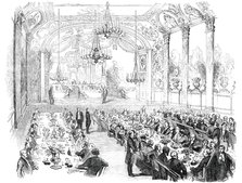 Reform Banquet in the Theatre, Wellington, New Zealand, 1850. Creator: Unknown.