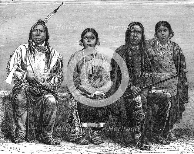 The Sioux, USA, 19th century.Artist: C Gilbert