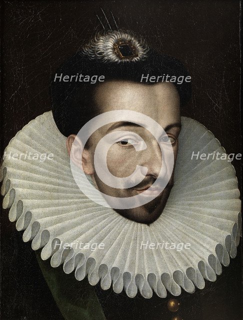 Portrait of Henry III of France, King of Poland and Grand Duke of Lithuania, 1580s. Artist: Quesnel, François (1543-1619)
