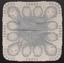 Handkerchief, early 1800s. Creator: Unknown.
