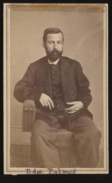 Portrait of Edward Palmer (1829-1911), 1868-1869. Creator: Antonio Zeno Shindler.