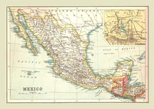 Map of Mexico, 1902.  Creator: Unknown.