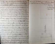 Letter from Hester Pitt, 1766. Creator: Hester Stanhope.