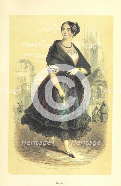 Manola, 1848.  Creators: Markaert, Clerman.