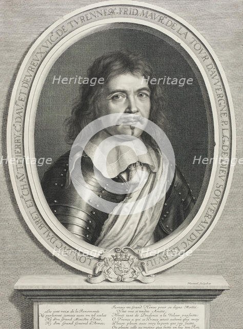 Frédéric-Maurice de la Tour d'Auvergne, Duc de Bouillon, between circa 1655 and circa 1656. Creator: Robert Nanteuil.