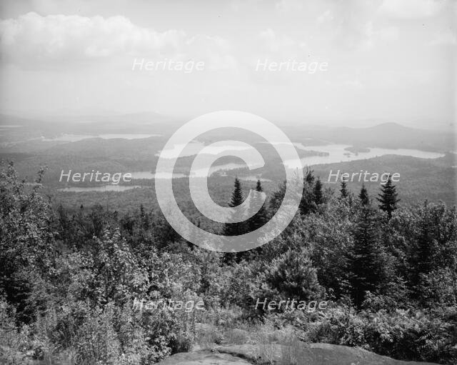 St. Regis Lakes from St. Regis Mtns., Adirondack Mts., N.Y., between 1900 and 1910. Creator: Unknown.
