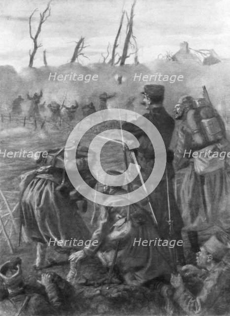 'A Chlorine Gas Attack', Second Battle of Ypres, Belgium, 1915, (1926). Artist: Lucien Jonas