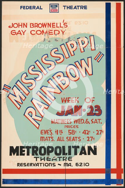 Mississippi Rainbow, Seattle, 1938. Creator: Unknown.