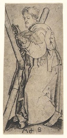 St. Andrew, ca. 1435-1491. Creator: Martin Schongauer.