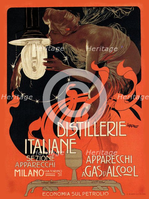 Distillerie Italiane , 1890s. Creator: Metlicovitz, Leopoldo (1868-1944).