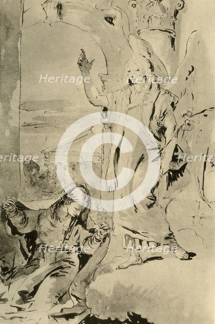 'The Annunciation', mid 18th century, (1928). Artist: Giovanni Battista Tiepolo.