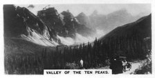 Valley of the Ten Peaks, Banff National Park, Alberta, Canada, c1920s. Artist: Unknown
