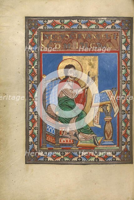 Saint Luke; Gospel Book, about 1120-1140. Creator: Unknown.
