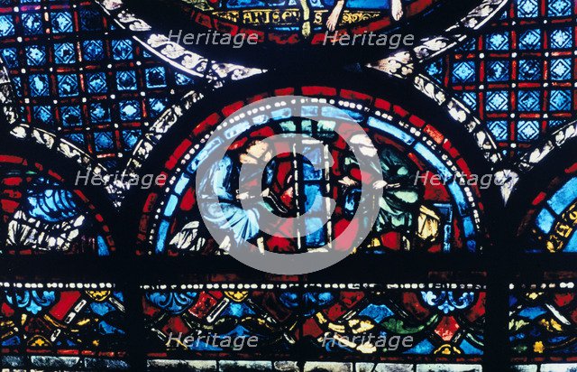 Stained glass, Chartres Cathedral, France, 1194-1260. Artist: Unknown