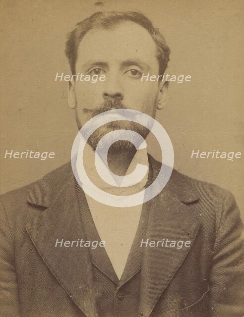 Bertani. Orsini. 24 ou 25 ans, né à Florence (Italie). Sans profession. Anarchiste. 18/3/94, 1894. Creator: Alphonse Bertillon.