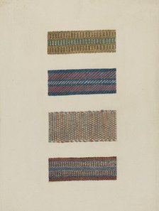 Tapes for Chair Seat, 1935/1942. Creator: Lucille Gilchrist.