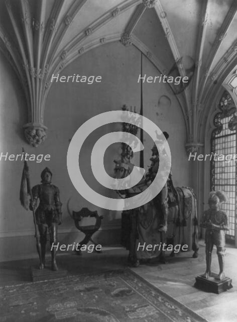 Interior of O.H.P. Belmont house, New York City, between 1909 and 1927. Creator: Frances Benjamin Johnston.
