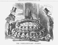 'The Parliamentary Python', 1862. Artist: Unknown