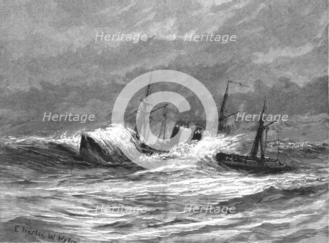 ''HMS"Arethusa" Homeward bound with the Mail', 1890. Creator: Charles William Wyllie.