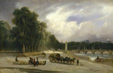 Cours-la-Reine, around 1828, c1828. Creator: Theodore Gudin.