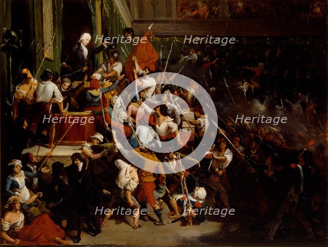 François Antoine de Boissy d'Anglas saluting Jean Féraud's head during the Prairial uprising, 1831.