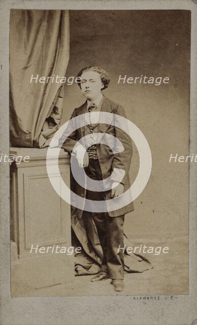 Portrait of the composer Louis Diémer (1843-1919), c. 1875. Creator: Photo studio Alphonse & Cie.