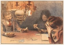 The Lamp, c1898. Creator: Guignet, Jean-Adrien (1816-1854).