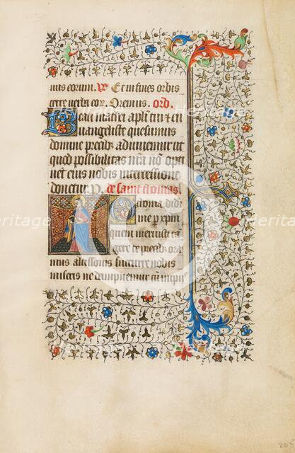 Saint Thomas with a Book; Book of Hours, about 1440-1450. Creator: Workshop of the Bedford Master.