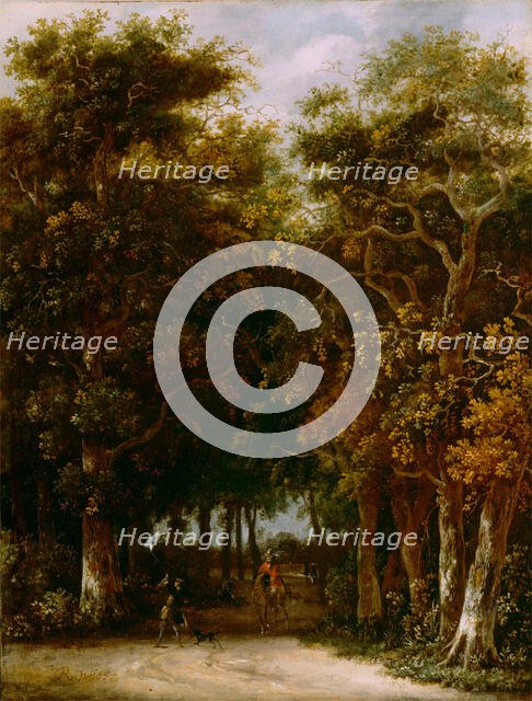 Landscape with Hunter, between 1665 and 1670. Creator: Roelof van Vries.