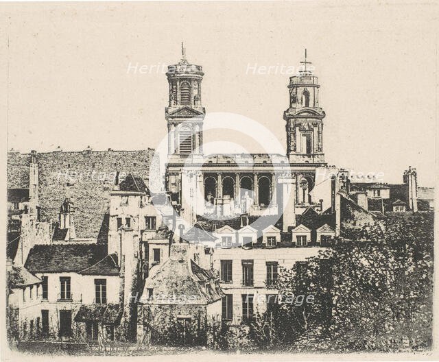 St. Sulpice, Paris, ca. 1841. Creator: Hippolyte Fizeau.