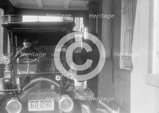 Count J.H. Von Bernstorff...Leaving German Embassy, Washington DC, 1917.  Creator: Harris & Ewing.